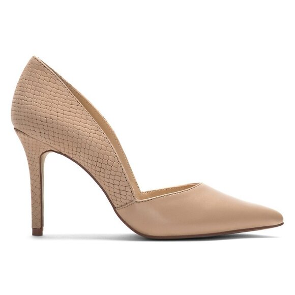 Pre-Owned Tan Vince Camuto Airmosah D’Orsay Pump Stiletto Heels - Picture 2 of 6